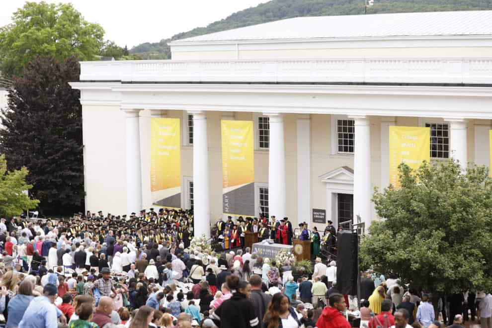 Commencement from the hill