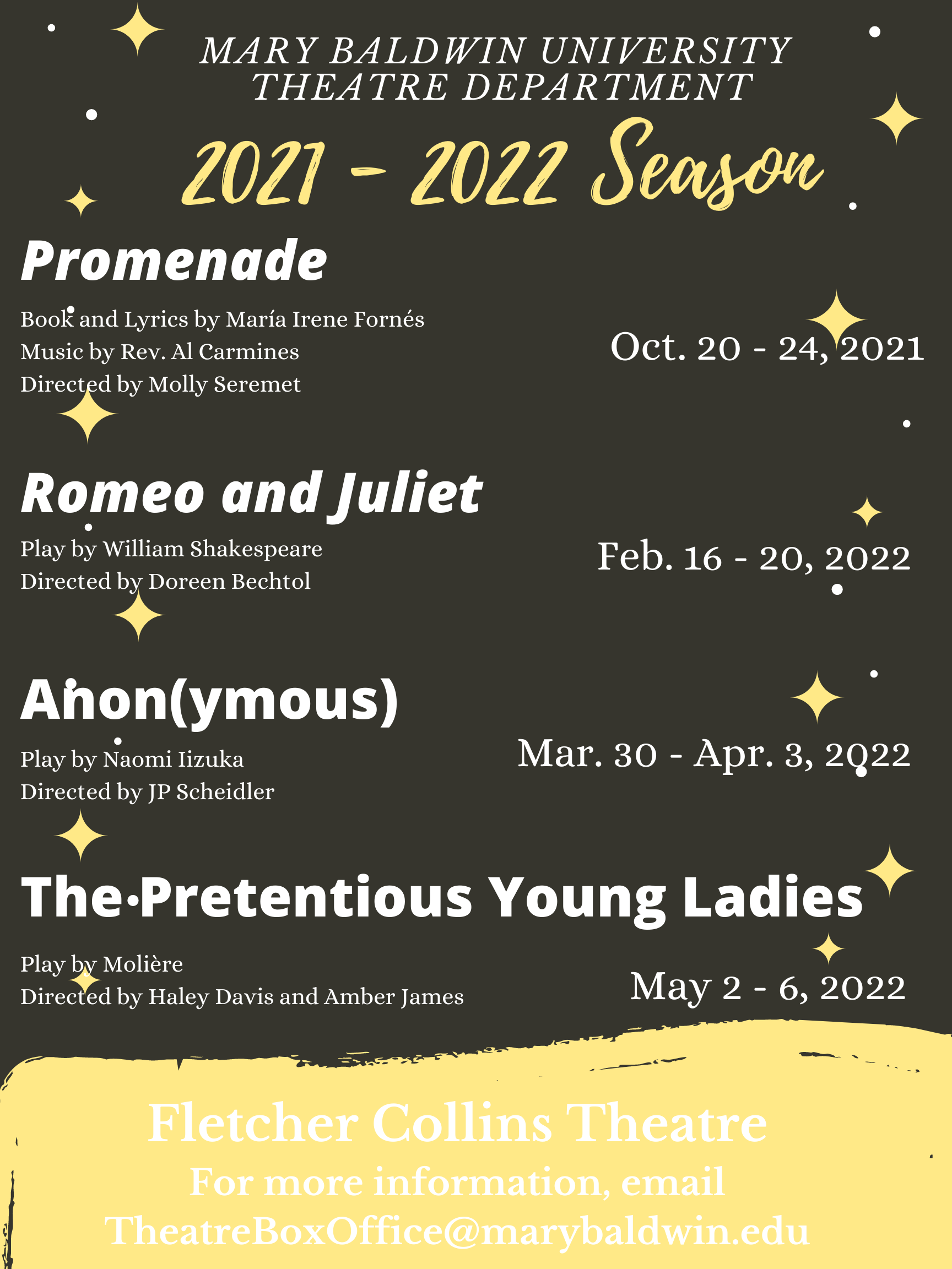 Undergrad Theatre Program Launches 2021-22 Season