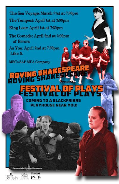 Roving Shakespeare to Launch First MFA Festival of Plays