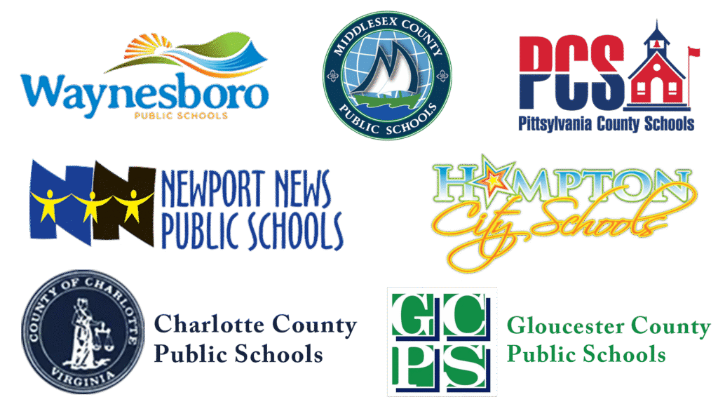 MBU's Partner school districts: Waynesboro, Middlesex, Pittsylvania, Newport News, Hampton, Charlotte, Gloucester