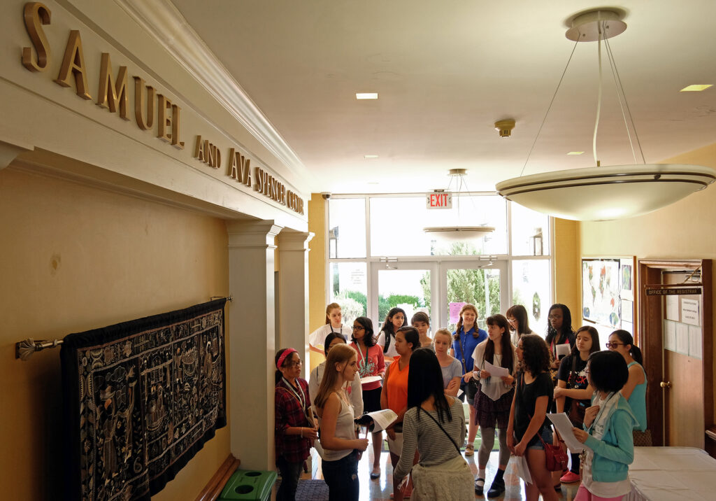 New PEG students tour campus at Mary Baldwin College, Wednesday July 26, 2015. (Photo by Norm Shafer).