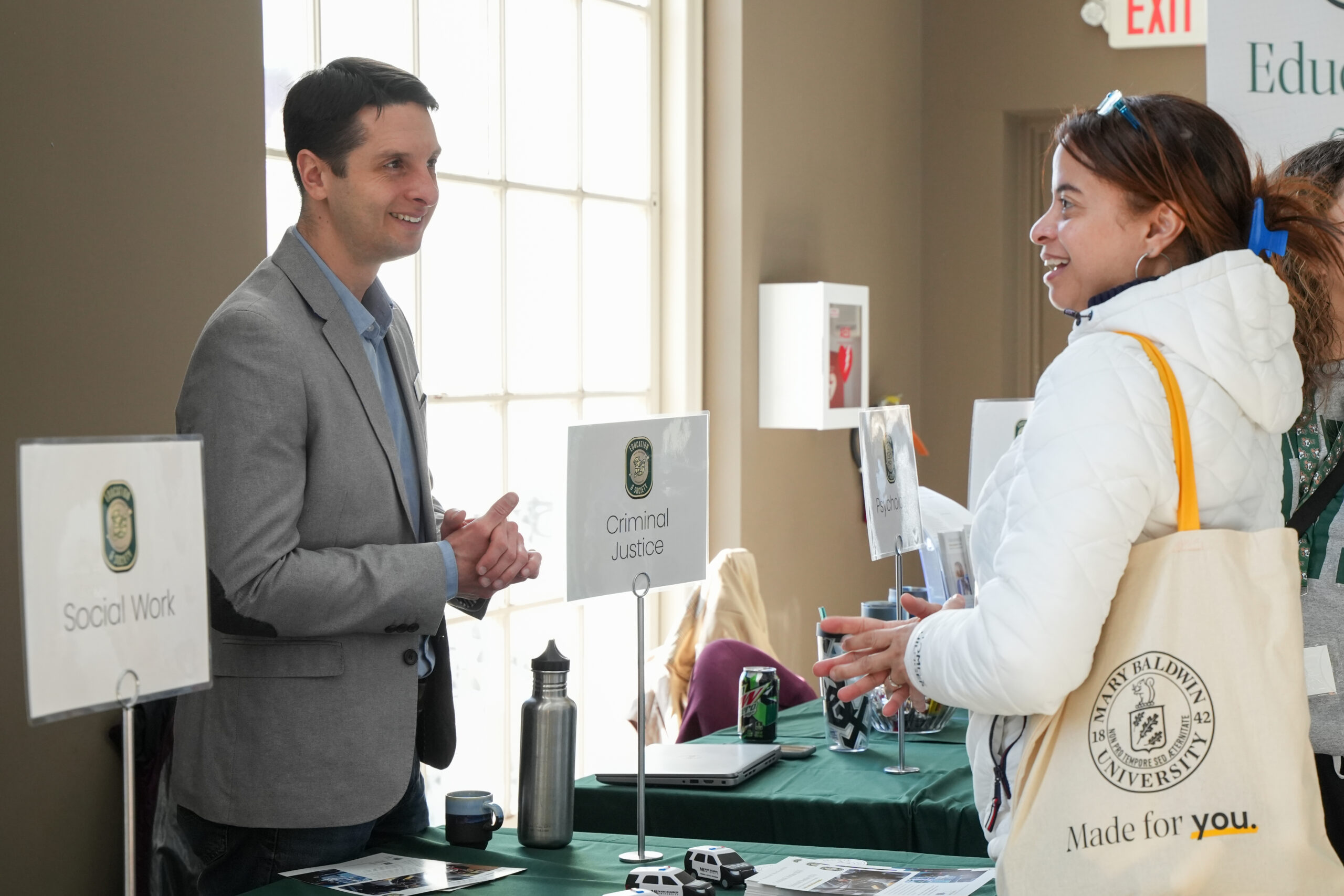 A prospective student explores the Education & Society Neighborhood