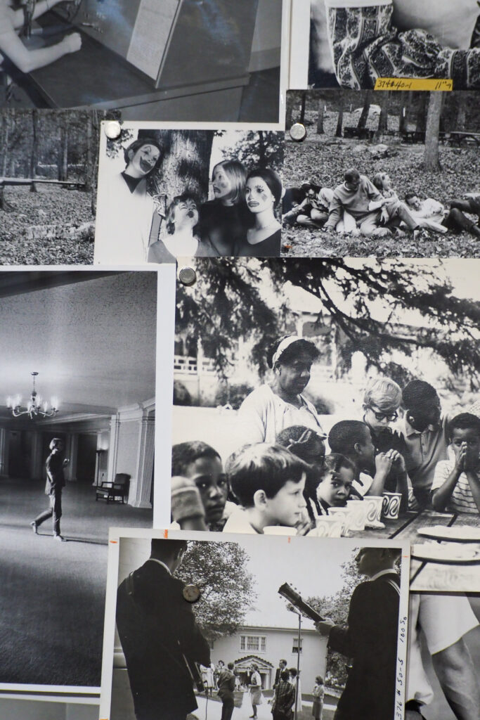 Collage of black-and-white photographs