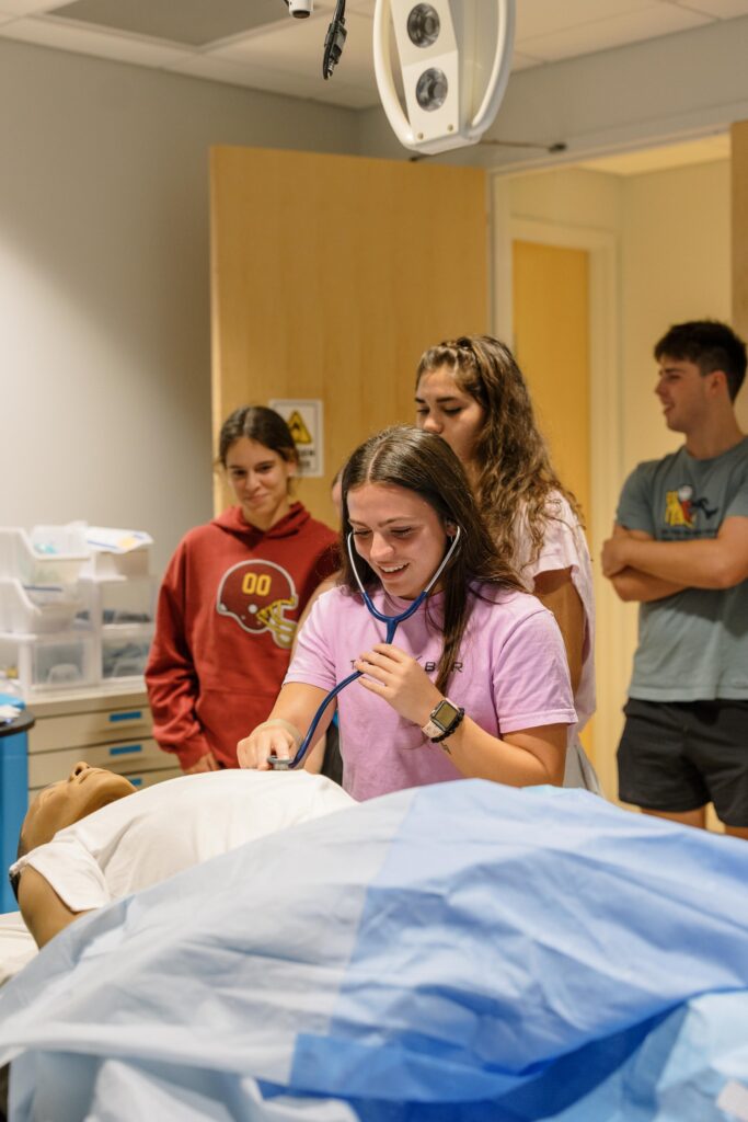 MBU Health and Sciences Neighborhood students practice nursing