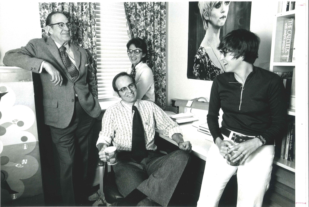 MBU math faculty pose for a picture circa 1973