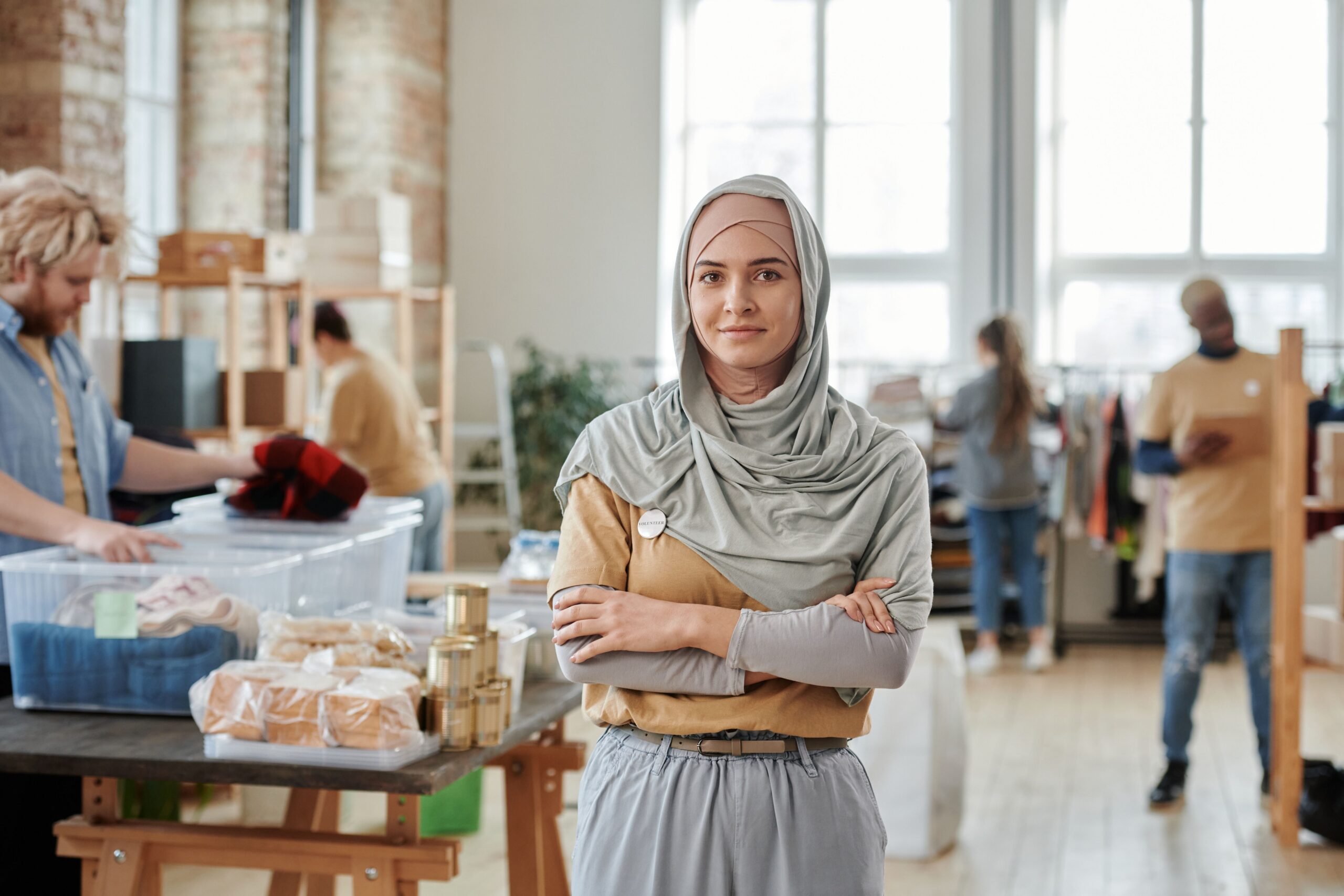 A woman manage a social welfare drive