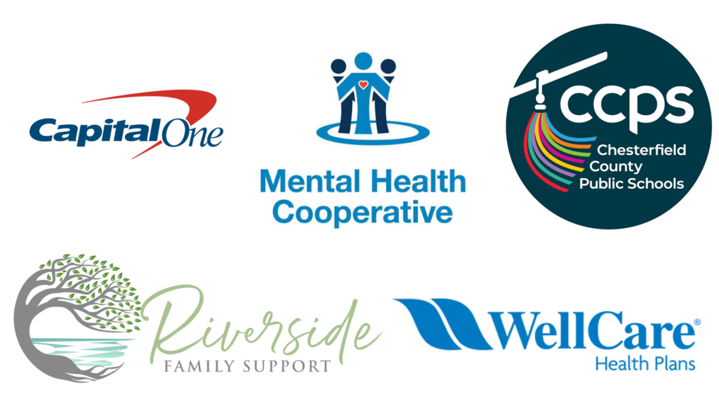 Psychology BA employer logos: Capital One, Mental Health Cooperative, Chesterfield County Public Schools, Riverside Family Support, WellCare Medicare